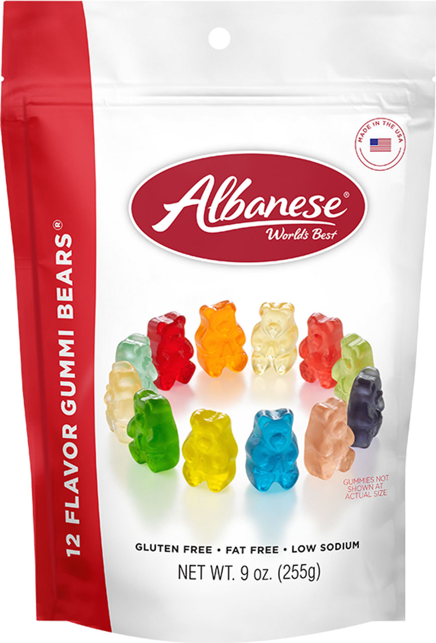 Albanese Gusset Bag Gummy Bears 12 Flavors 9oz