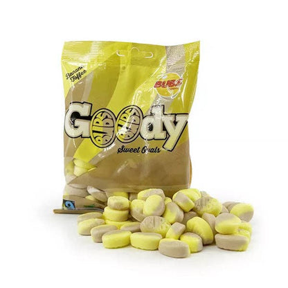 BUBS Godis: Banana Toffee Goody Ovals (90g) Swedish Candy