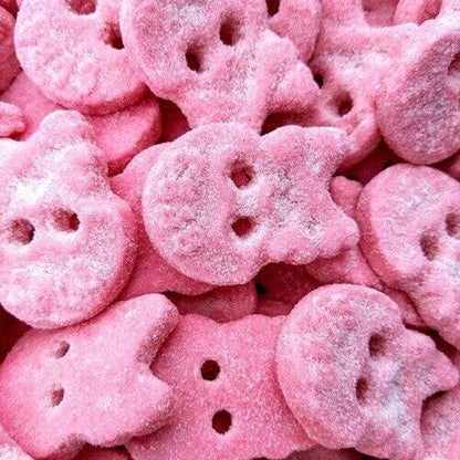 BUBS Godis: Cool Raspberry Foam Skulls (90g) Swedish Candy