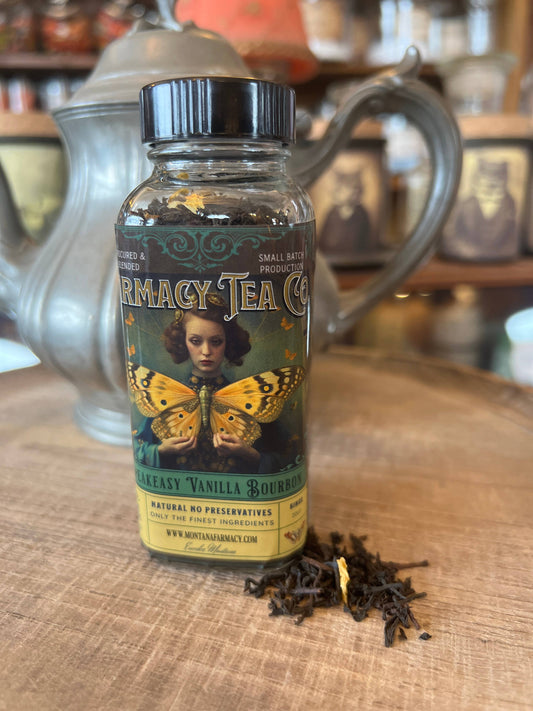 Speakeasy Tea Vanilla Bourbon deep black tea Vintage Vibe