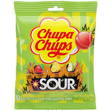 Chupa Chups Assorted Sour Peg Bags 4.2oz