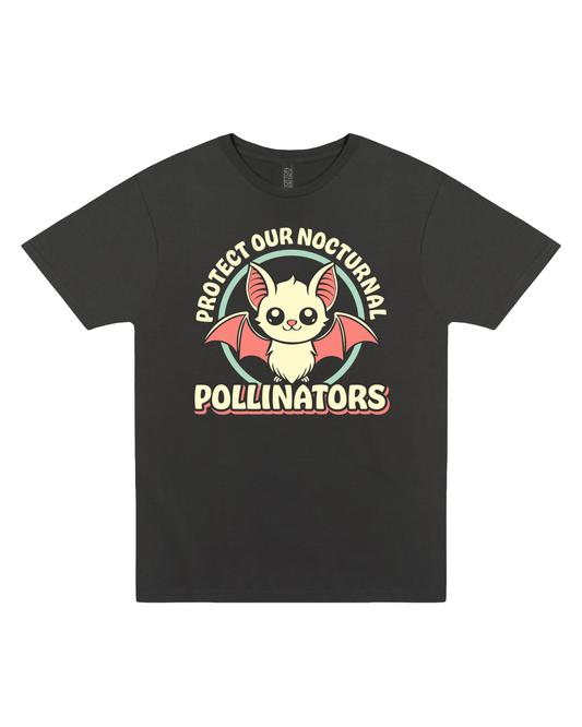 Protect our Nocturnal Pollinators Bat Tee