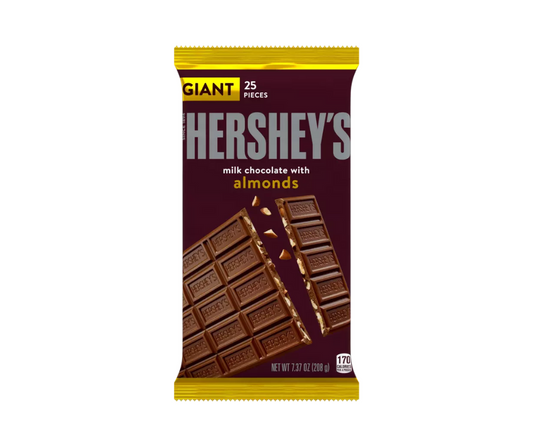 Hershey's Milk Chocolate with Almonds Giant Bar -7.37oz