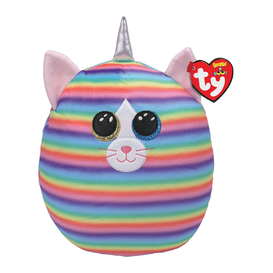 Beanie Babies: Heather Cat Rainbow Squish 14"