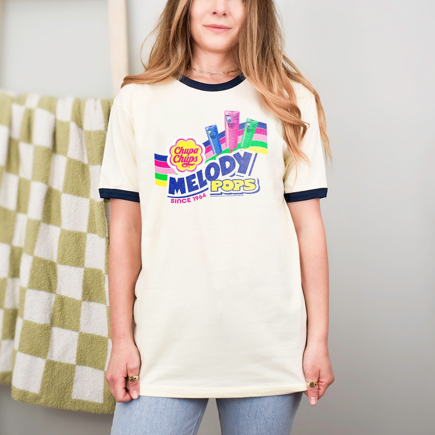 Chupa Chups Melody Pops '64 Retro Ringer Tee