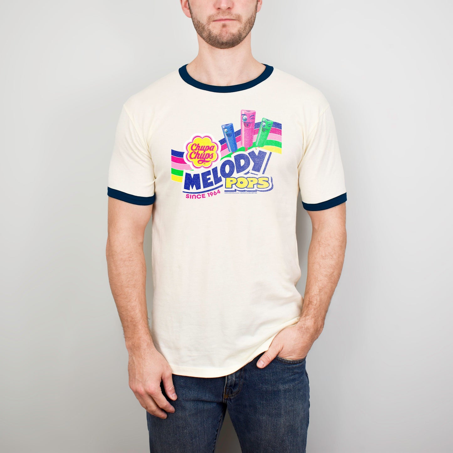 Chupa Chups Melody Pops '64 Retro Ringer Tee