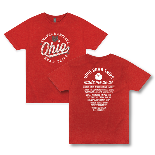 Ohio Road Trips - Ohio's Top 10 Ice Cream & Sweets Trail Tee