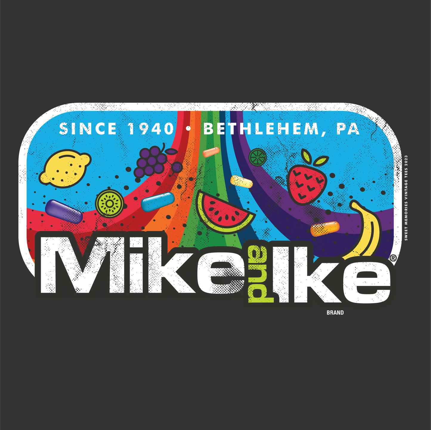 MIKE AND IKE® Retro 80s Rainbow Tee