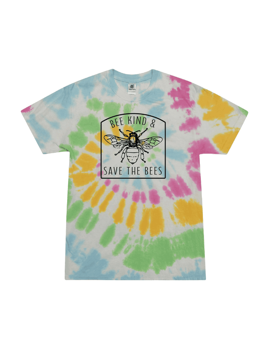 Bee Kind & Save the Bees Youth Tie-Dye Tee