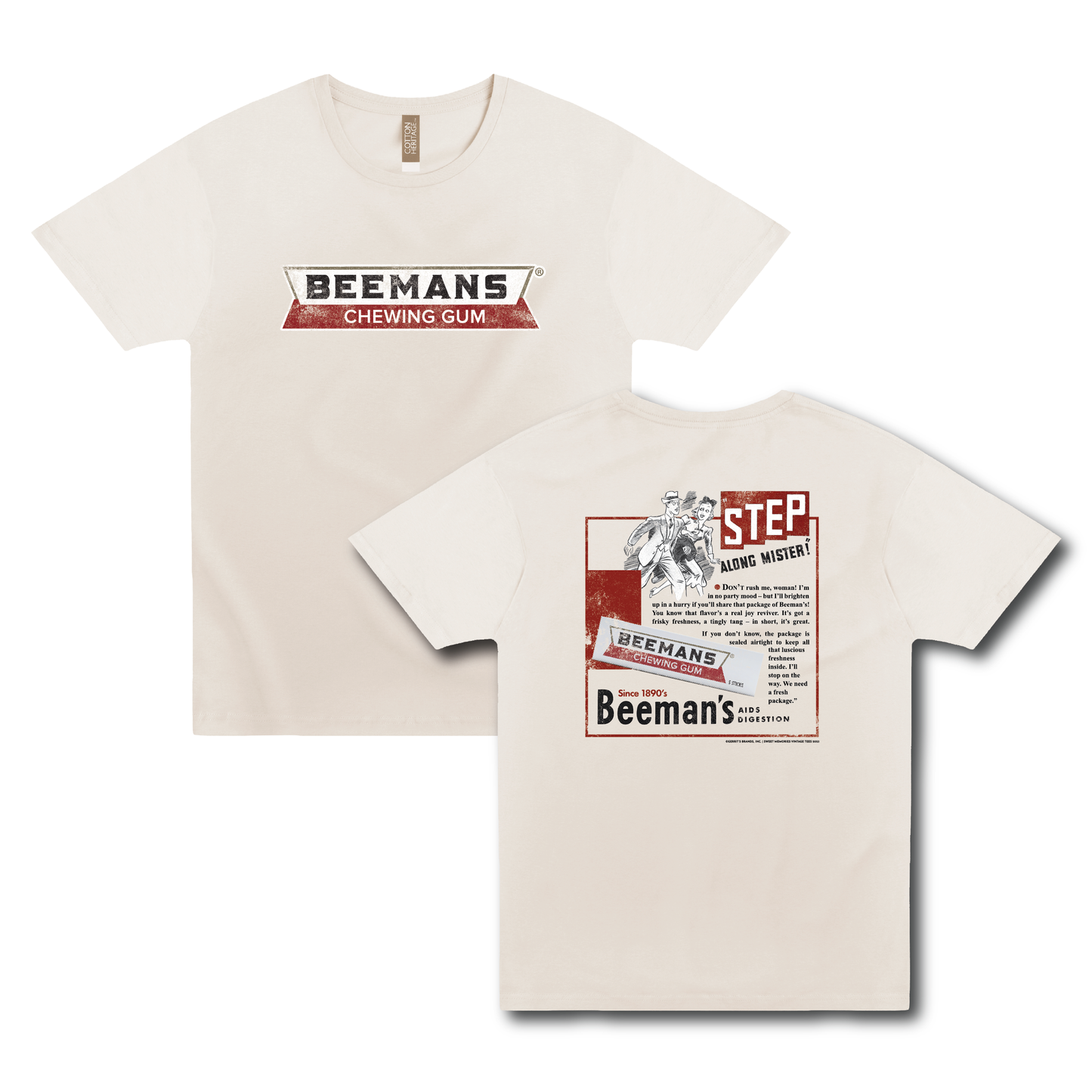 Beemans Chewing Gum | Step Along Mister! Vintage Ad Tee