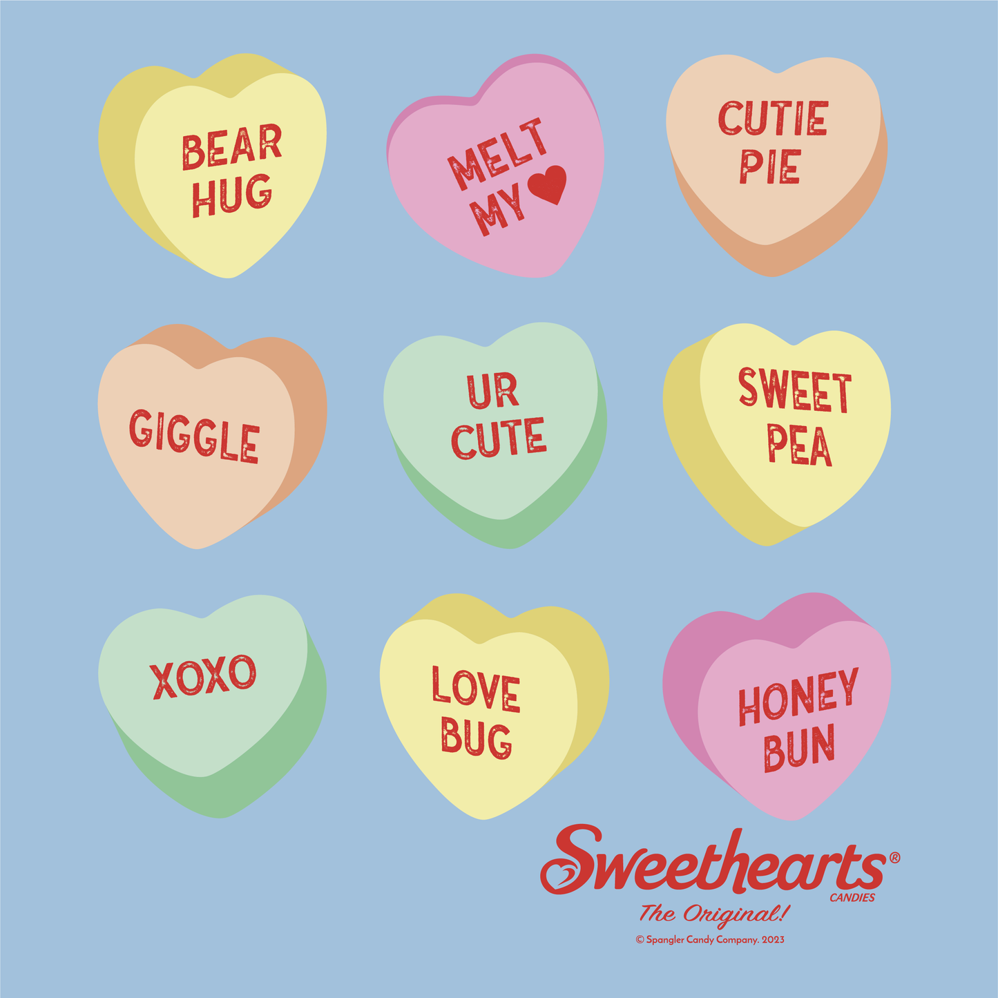 Sweethearts® Conversation Hearts Pattern Tee