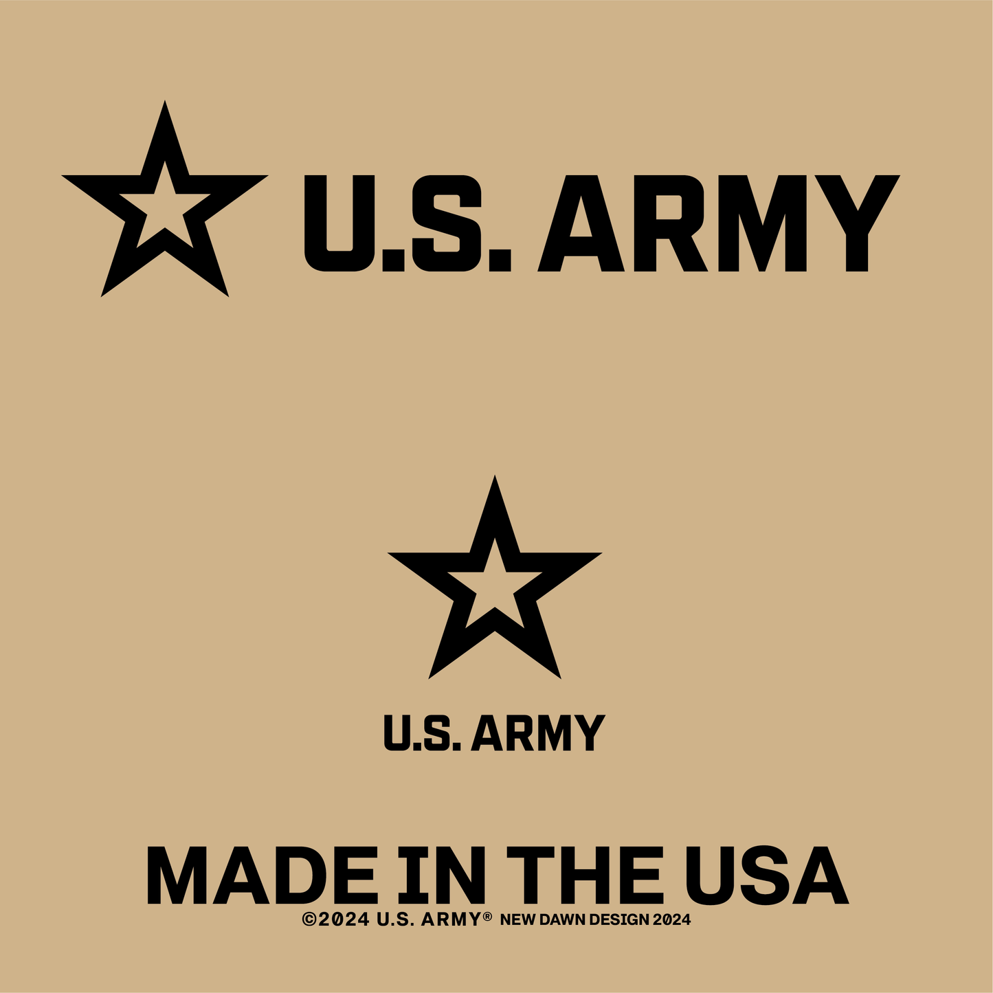 U.S. Army Logo Tee - Front & Back Print