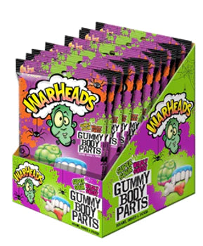 Warheads Gummy Body Parts Peg Bag