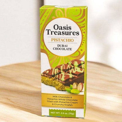 Dubai Chocolate Bar Pistachio by Oasis Treasures 75gm/2.47oz