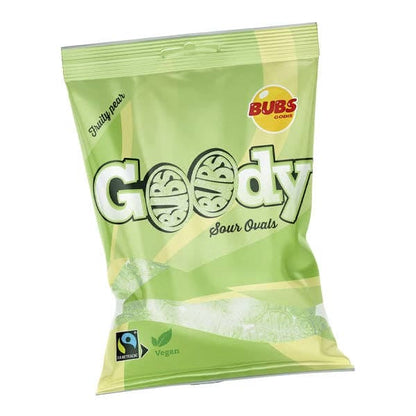 BUBS Godis: Sour Fruity Pear Goody Ovals (90g) Swedish Candy