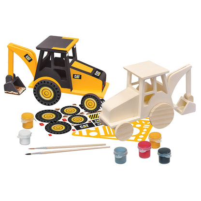 Caterpillar Backhoe Wood Paint Kit