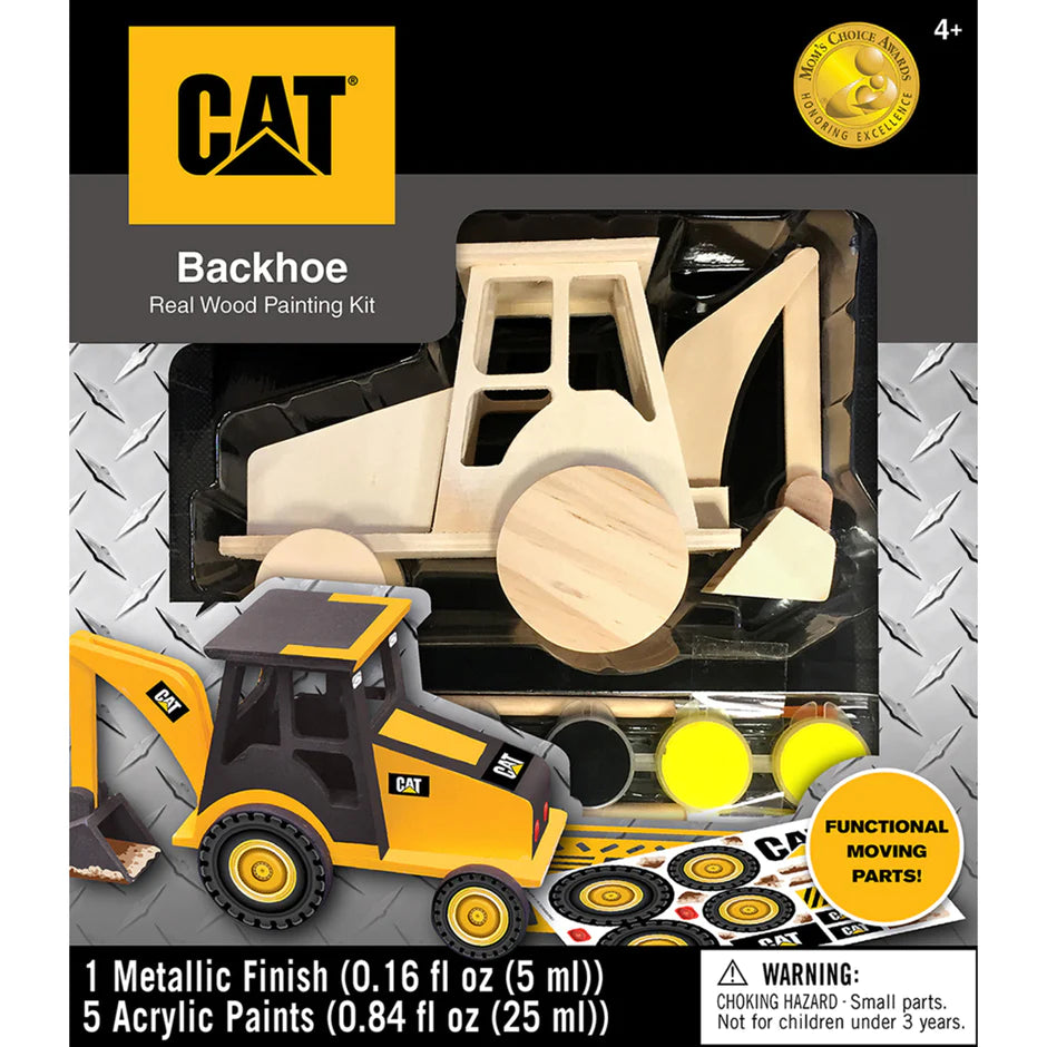 Caterpillar Backhoe Wood Paint Kit