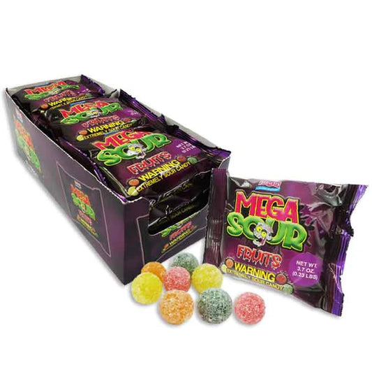 Barnetts Mega Sour Fruit Bag- Assorted