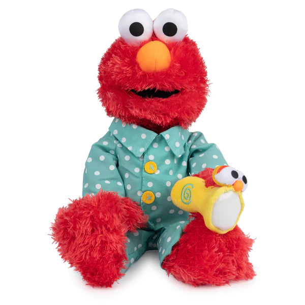 Bedtime Elmo with Glow-in-the-Dark Pajamas & LED