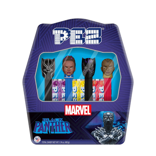 PEZ Candy Black Panther Gift Tin