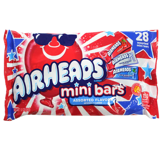 Perfetti Mini Bars Airheads Red White & Blue 12oz