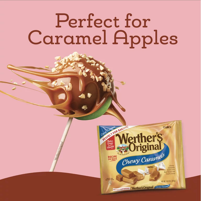 Werther's Original Fall Baking Chewy Caramels w/ Apple Sticks 10.8oz