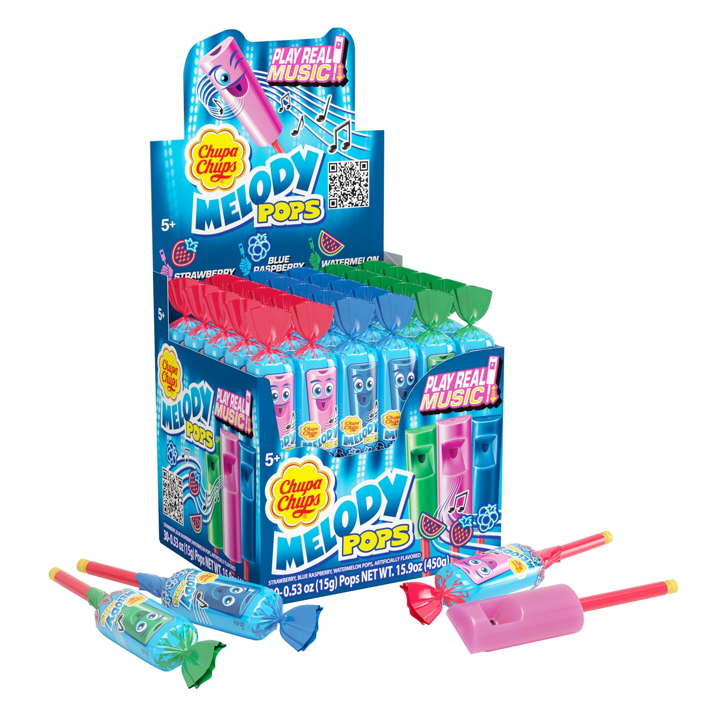 Chupa Chups Melody Pops Assorted Flavors, .53oz