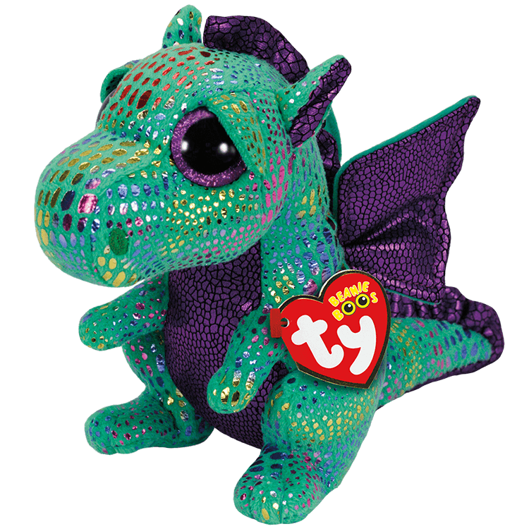 Beanie Babies: Cinder Dragon Green Medium