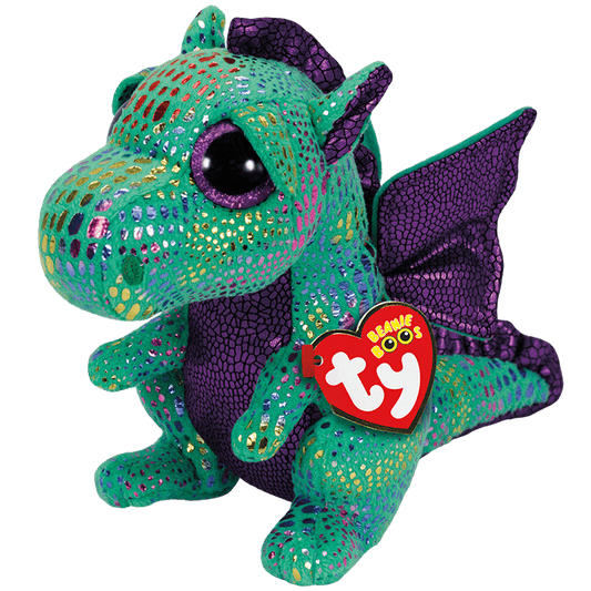 Beanie Babies: Cinder Dragon Green Medium