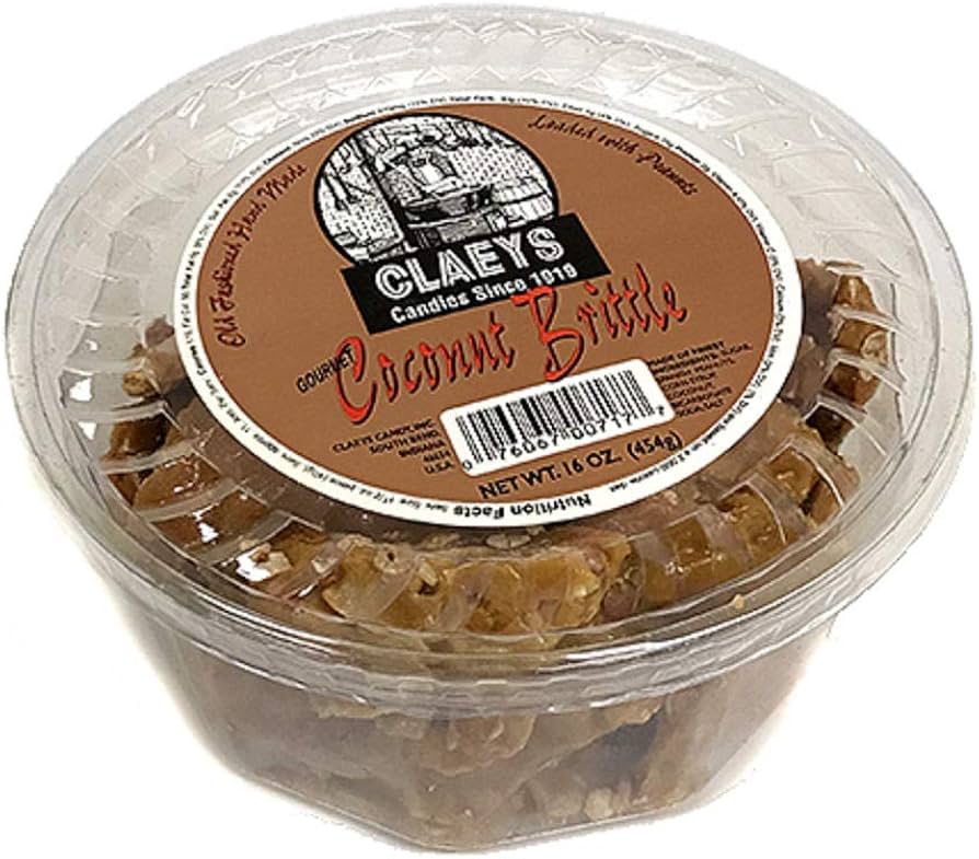 Claey's Coconut Peanut Brittle 16oz