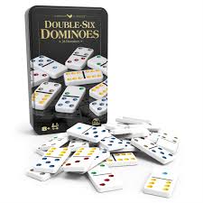 Double 6 Domino Set In Tin Storage