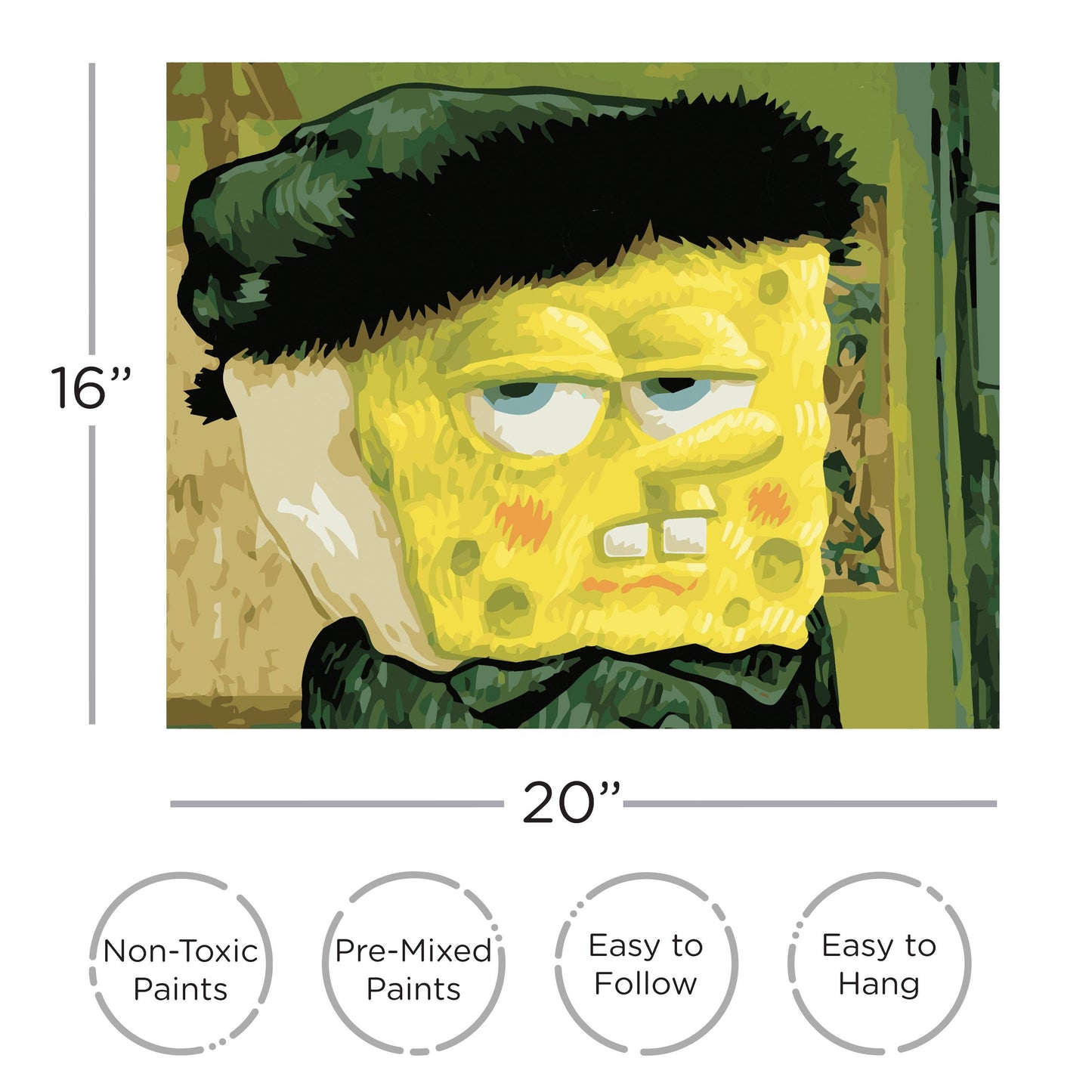 SpongeBob SquarePants Van Gogh Art by Numbers