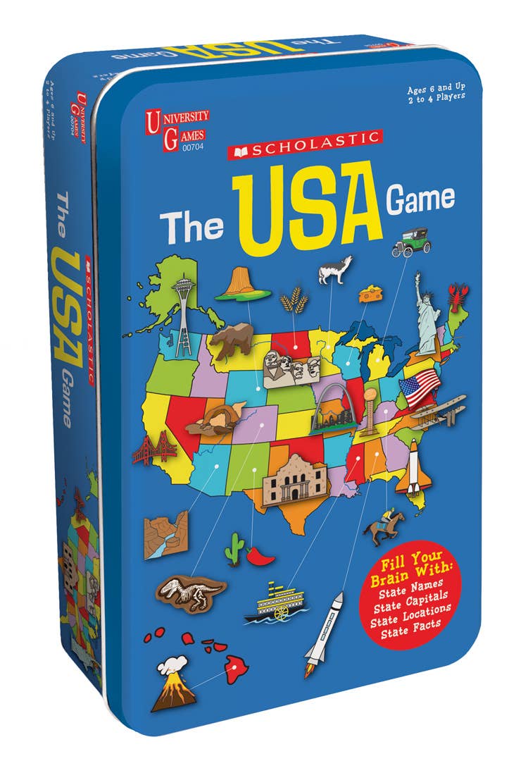 Scholastic The USA Game Tin