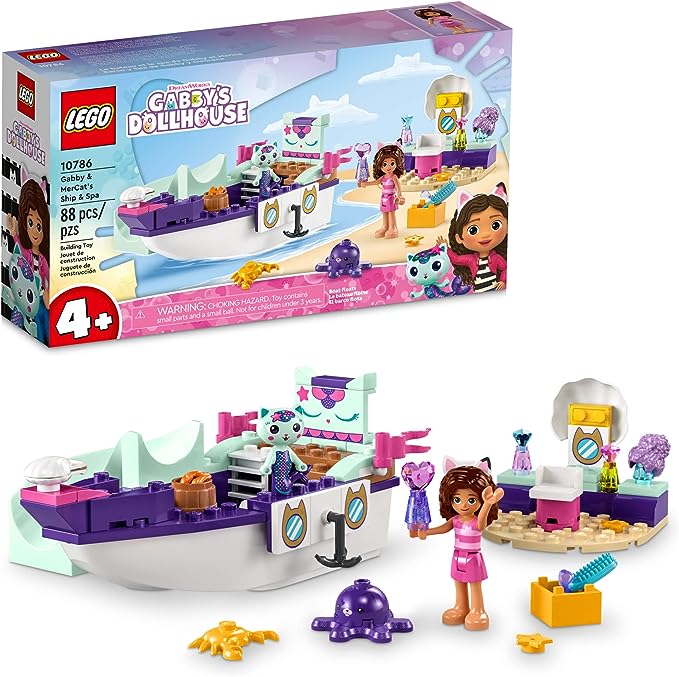 LEGO- Gabby & MerCat's Ship & Spa