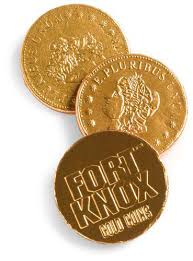 Fort Knox Gold Coins 1.5" Milk Chocolate (Individual)