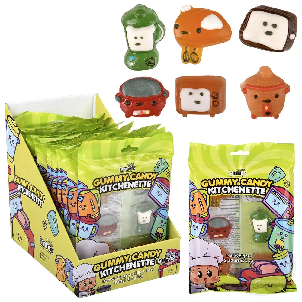 Raindrops Gummy Peg Bag- Kitchenette