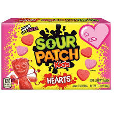 Sour Patch Hearts Valentine Theater Box 3.1oz