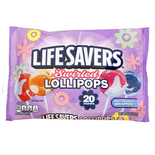 Lifesavers Swirled Lollipops 7.1oz Bag