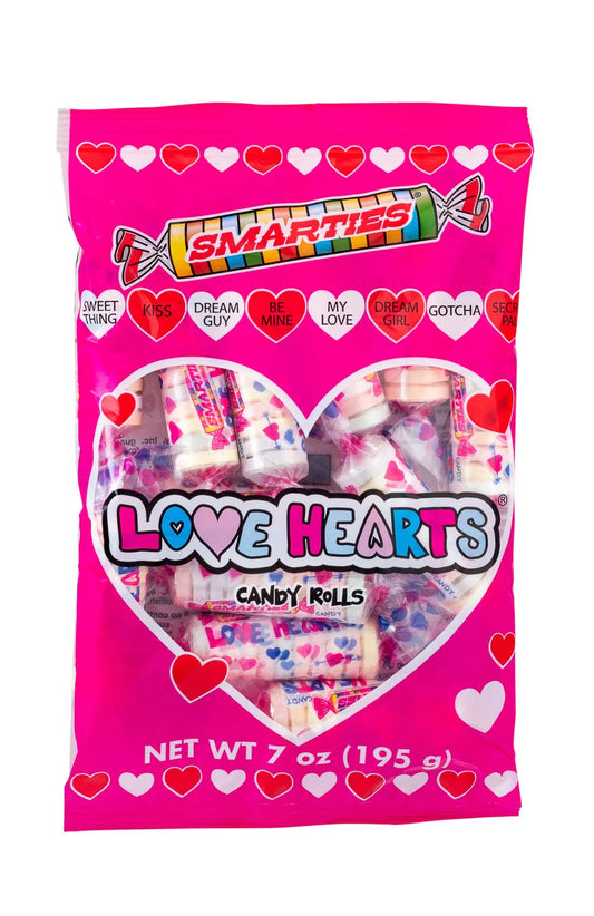 Smarties Valentines Love Hearts 7oz Bag