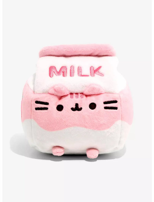 Pusheen Strawberry Milk Sip Plush, 6in