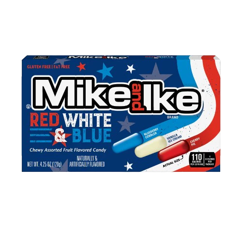 Mike and Ike Theater Box Red White & Blue 4.25oz