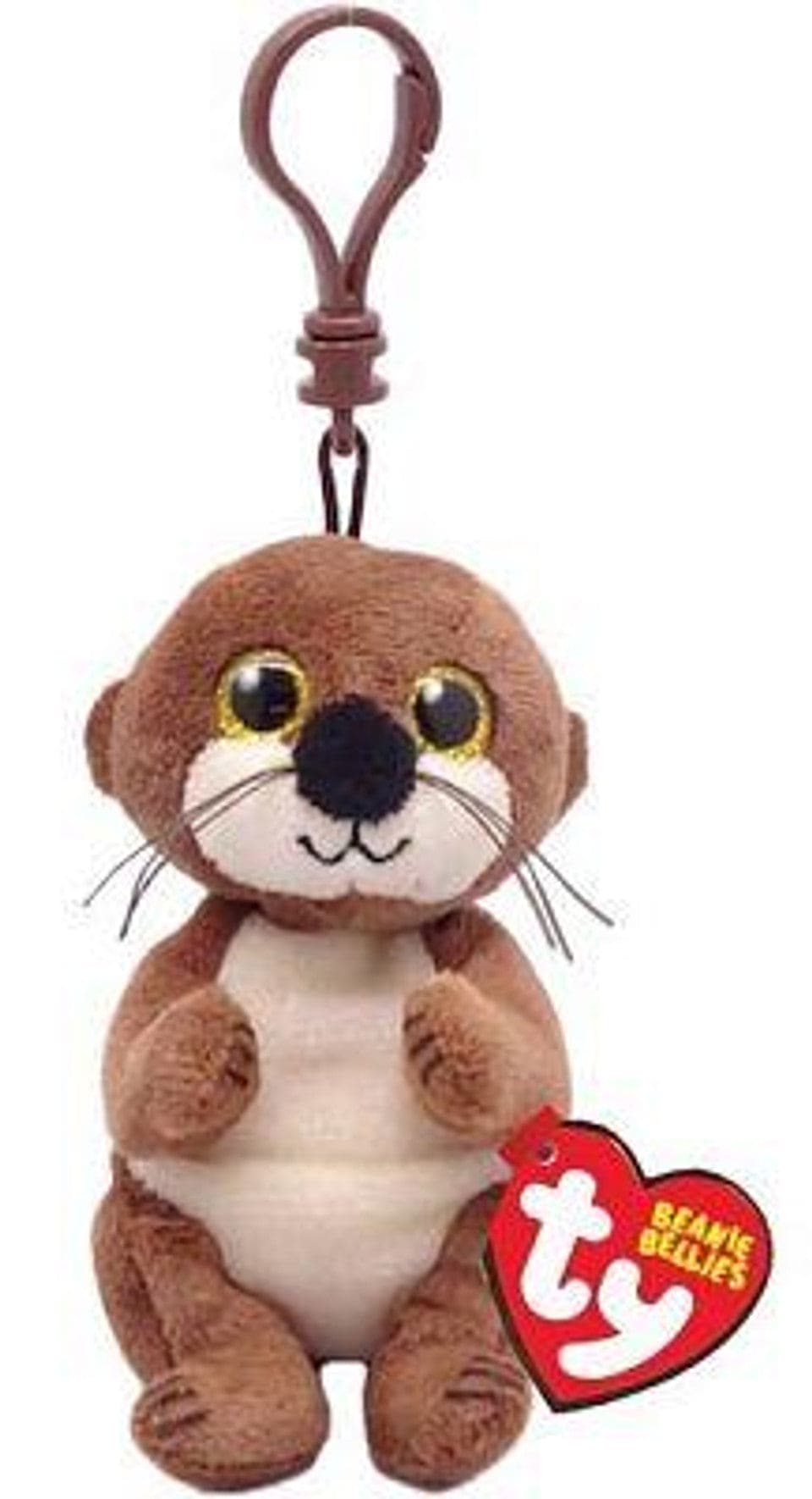 Beanie Babies: Mitch Otter Brown Belly Clip