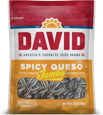 DAVID Sunflower Seeds Dill 5.25oz Spicy Queso