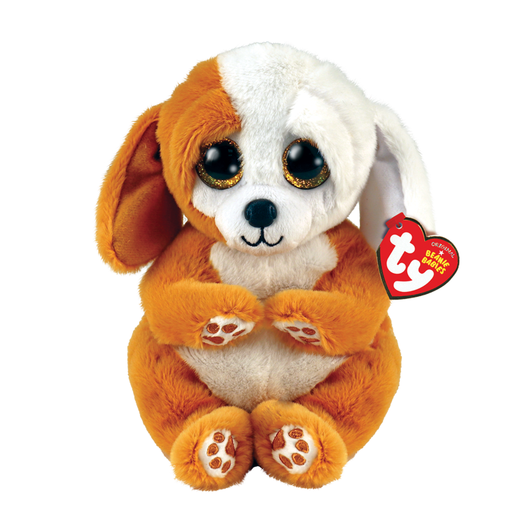 Beanie Babies: Ruggles Dog Brown/White Belly Regular