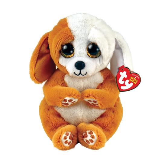 Beanie Babies: Ruggles Dog Brown/White Belly Regular