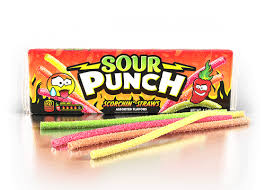 Sour Punch Scorchin' Straws Tray 4.5oz