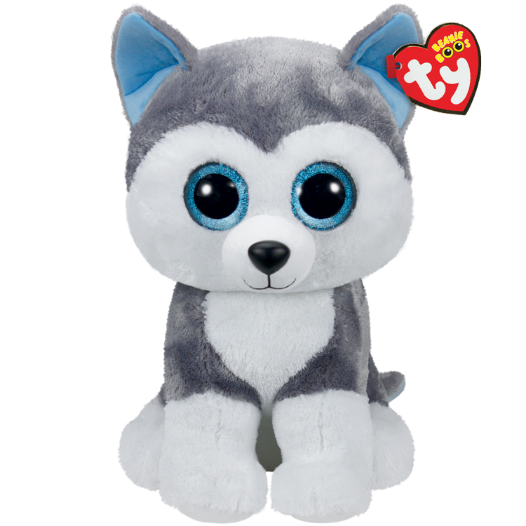 Beanie Babies: Slush Husky Gray Large