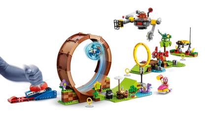 LEGO- Sonic's Green Hill Zone Loop Challenge