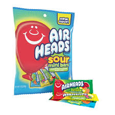 Airheads Mini Bars Peg Bags Assorted Sours 3oz