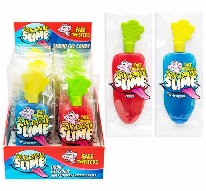 Sour Tongue Slime Blue Raspberry/ Cherry